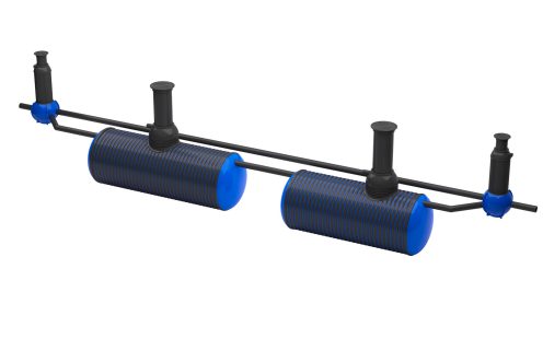 Sadevesien BYFLOW-erotinjärjestelmää käytetään, kun kohteessa tarvitaan pieneen tilaan sopivaa erotinjärjestelmää.