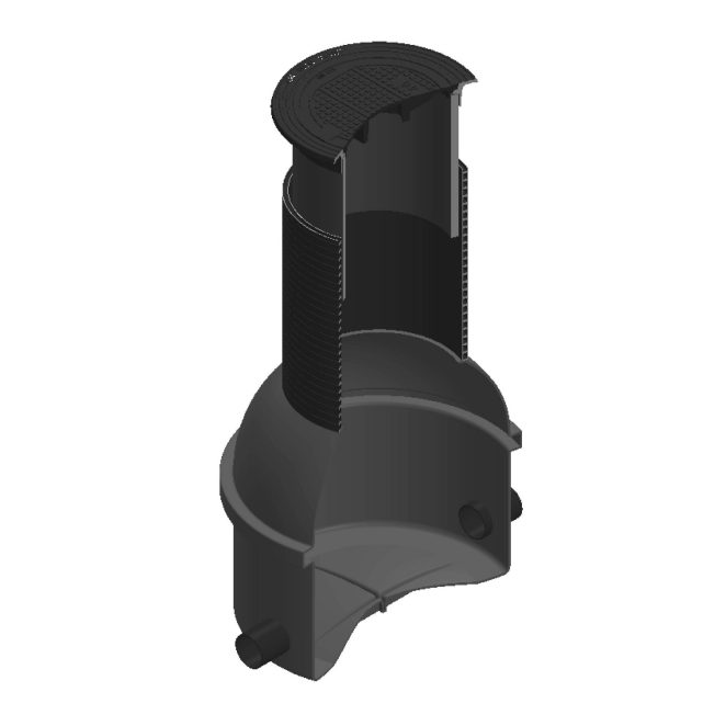 Sadeveden tarkastuskaivo SVTK 800-500 ROTO