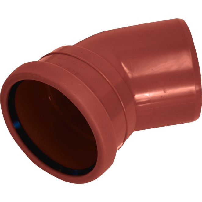 PP Smooth sewage bend 1 Redbrown 